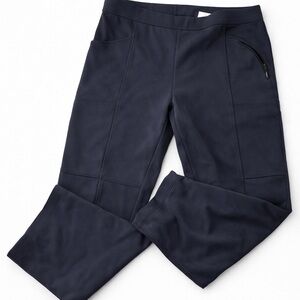 J.Jill Fit Black Travel Pants Large Pull On Stretch Athleisure Pockets